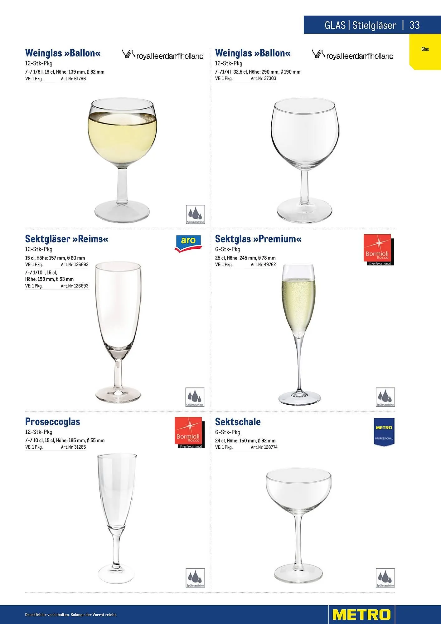 Metro Flugblatt von 25. März bis 31. Dezember 2026 - Flugblätt seite 33