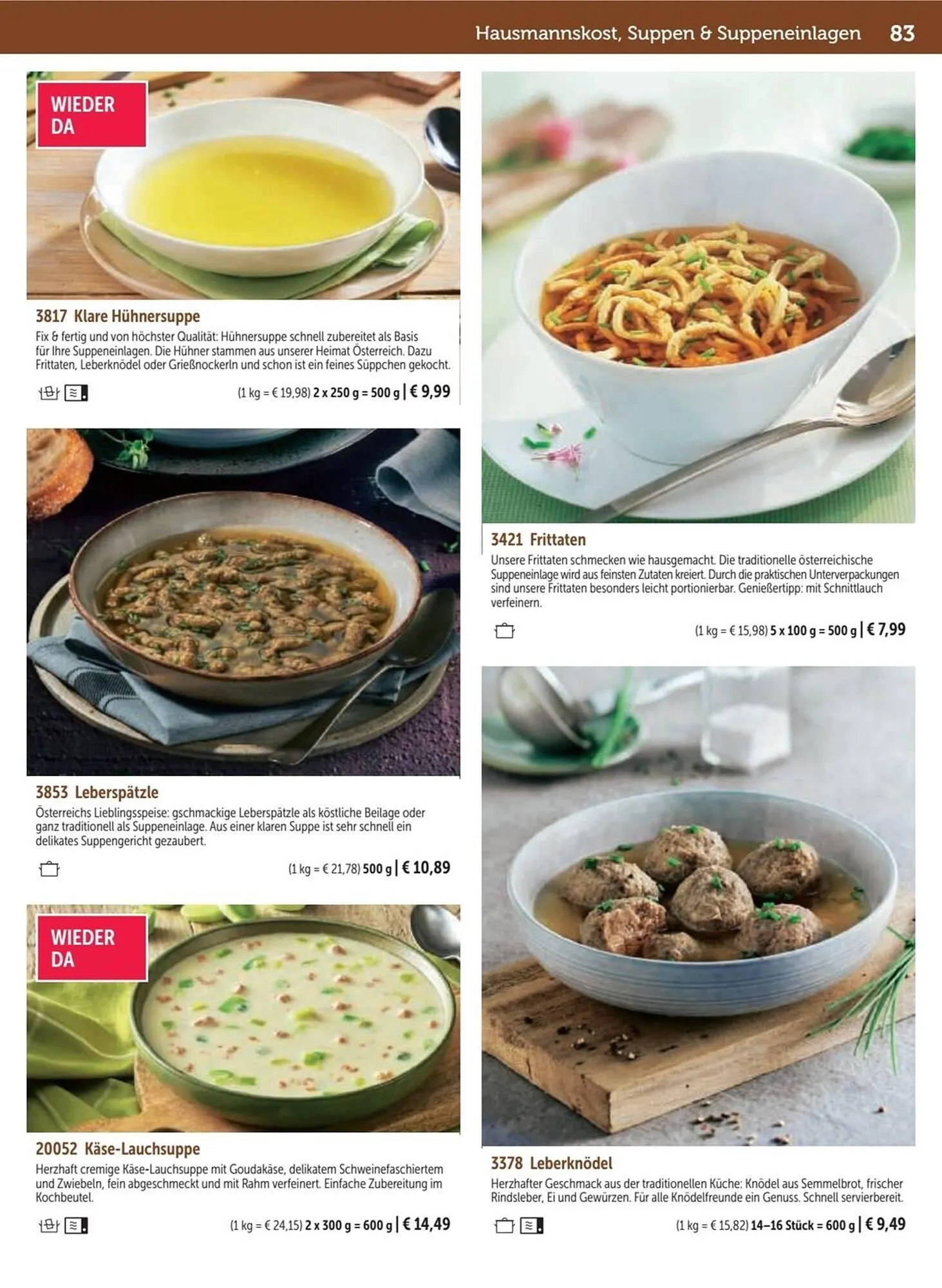 Bofrost Katalog von 13. September bis 6. März 2026 - Flugblätt seite 83