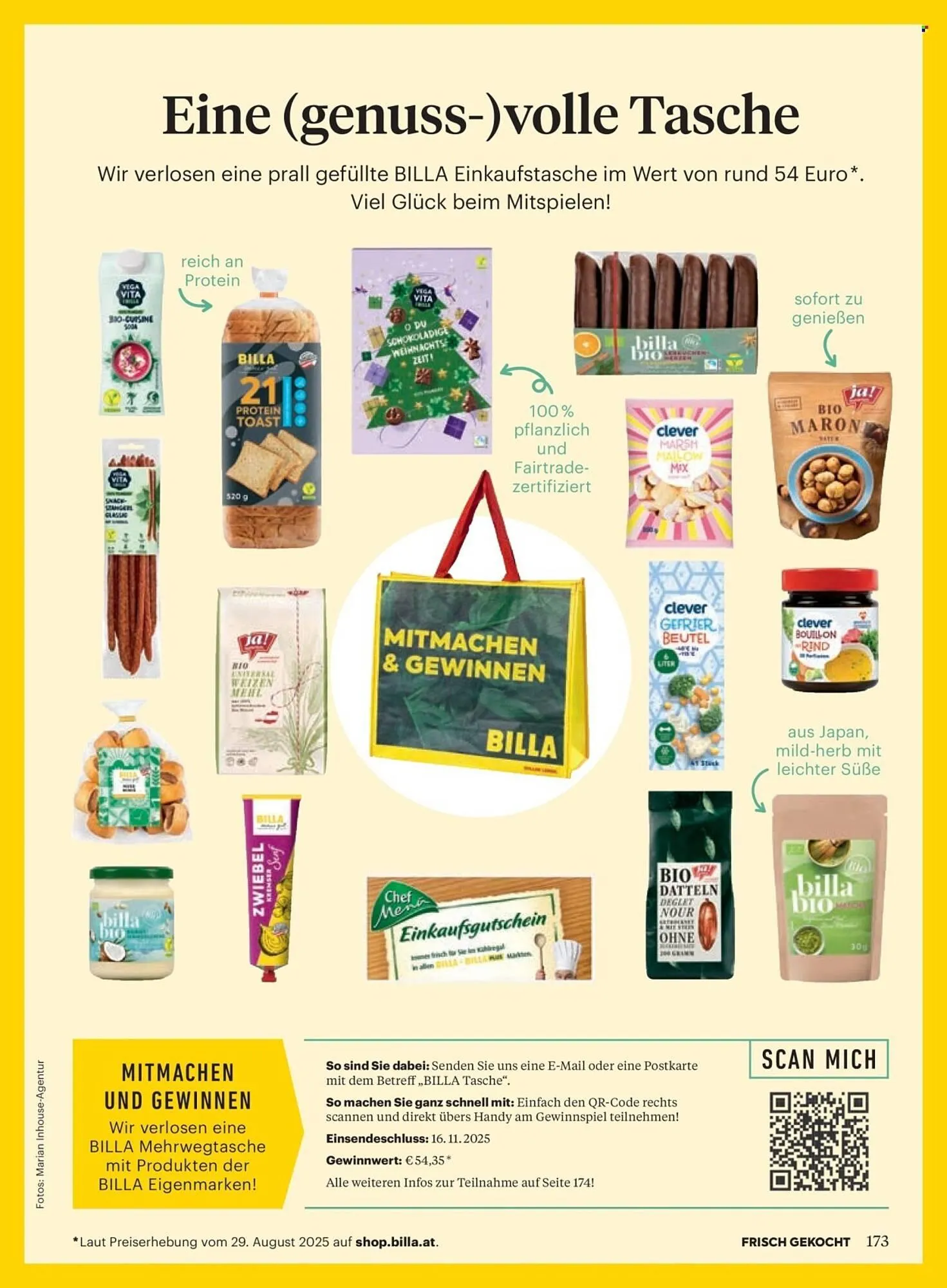 Billa Flugblatt von 1. November bis 30. November 2025 - Flugblätt seite 169