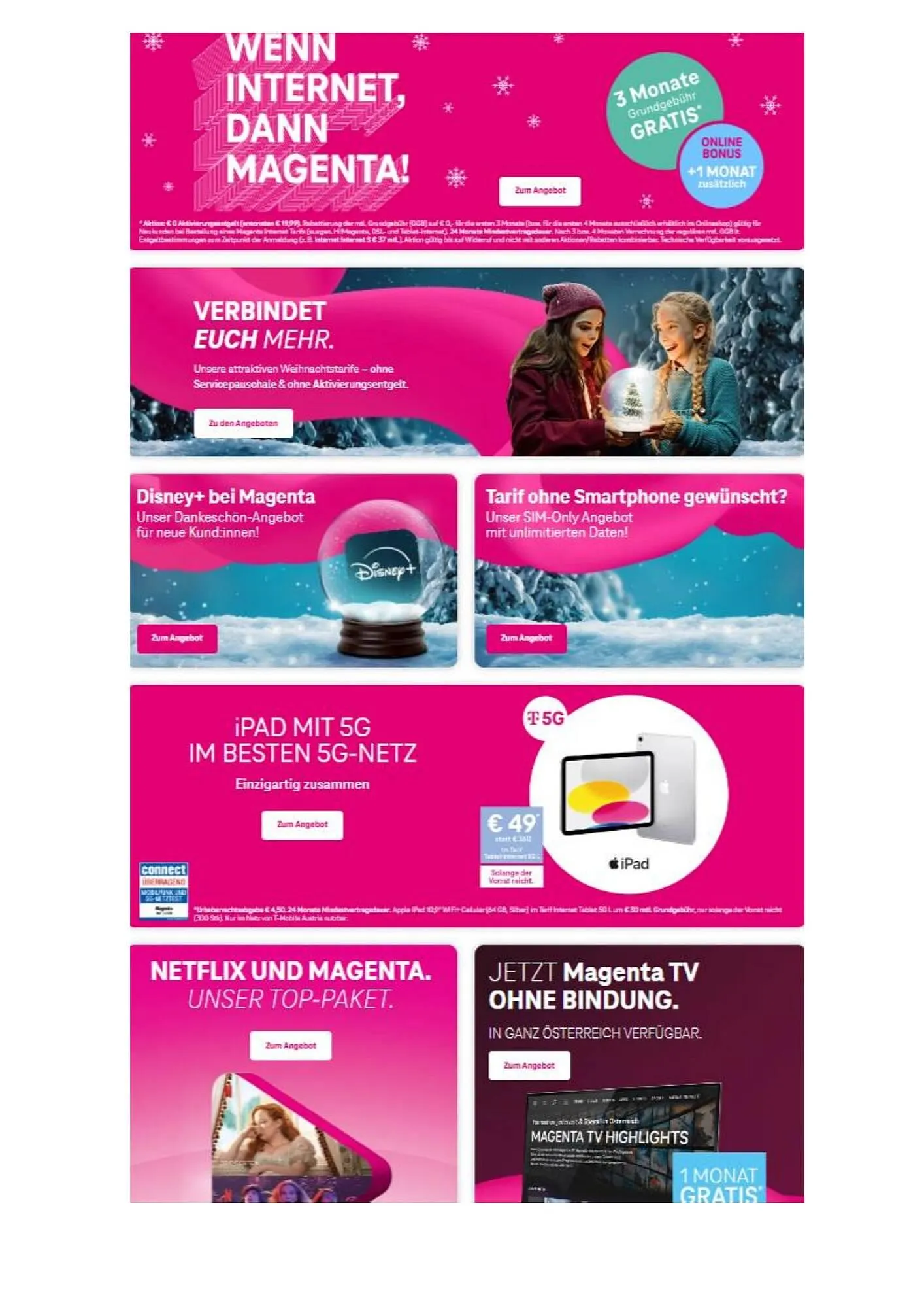 Magenta Flugblatt von 17. Dezember bis 23. Dezember 2024 - Flugblätt seite 1
