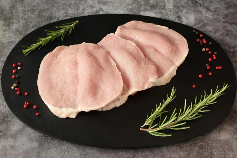 Schweine Karreerosenschnitzel geschnitten 10x 160g