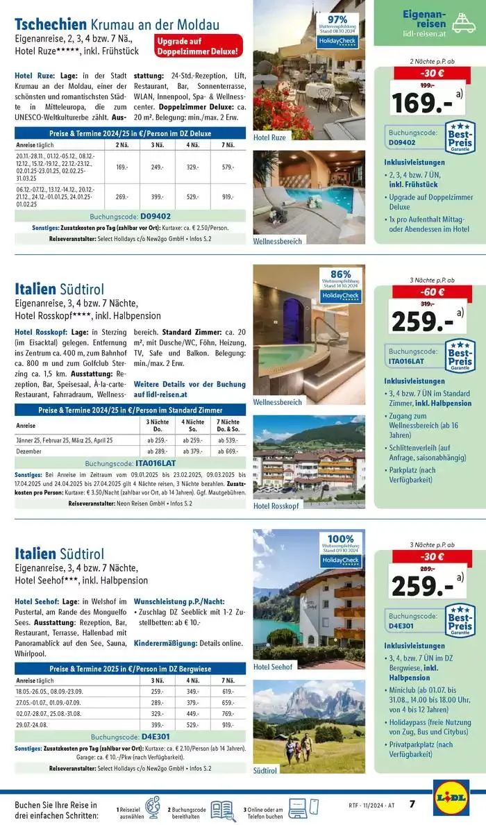 Aktuelle Reiseprospekte Themenprospekt November von 13. November bis 15. Dezember 2024 - Flugblätt seite 7