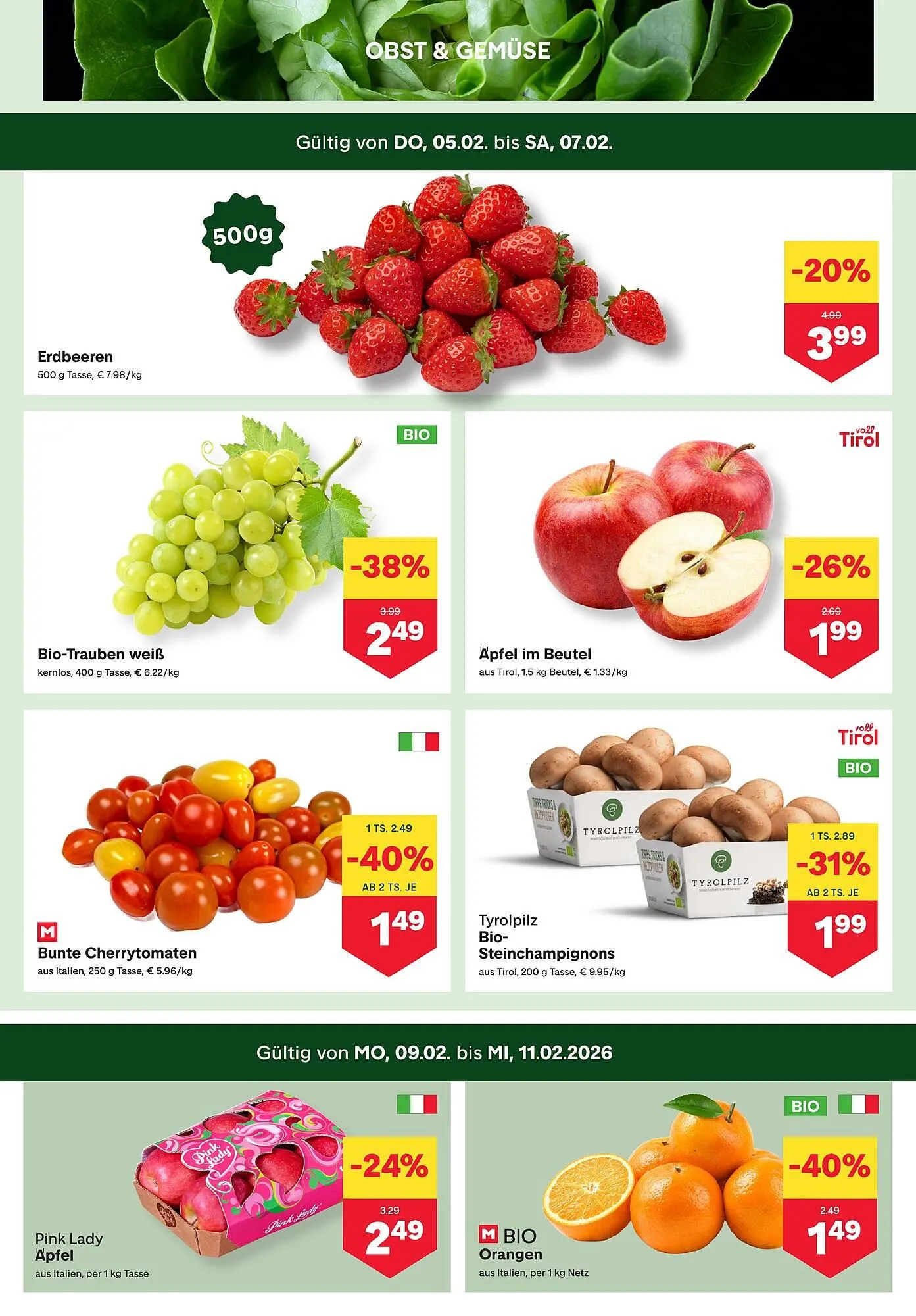 MPreis Flugblatt von 5. Februar bis 11. Februar 2026 - Flugblätt seite  2