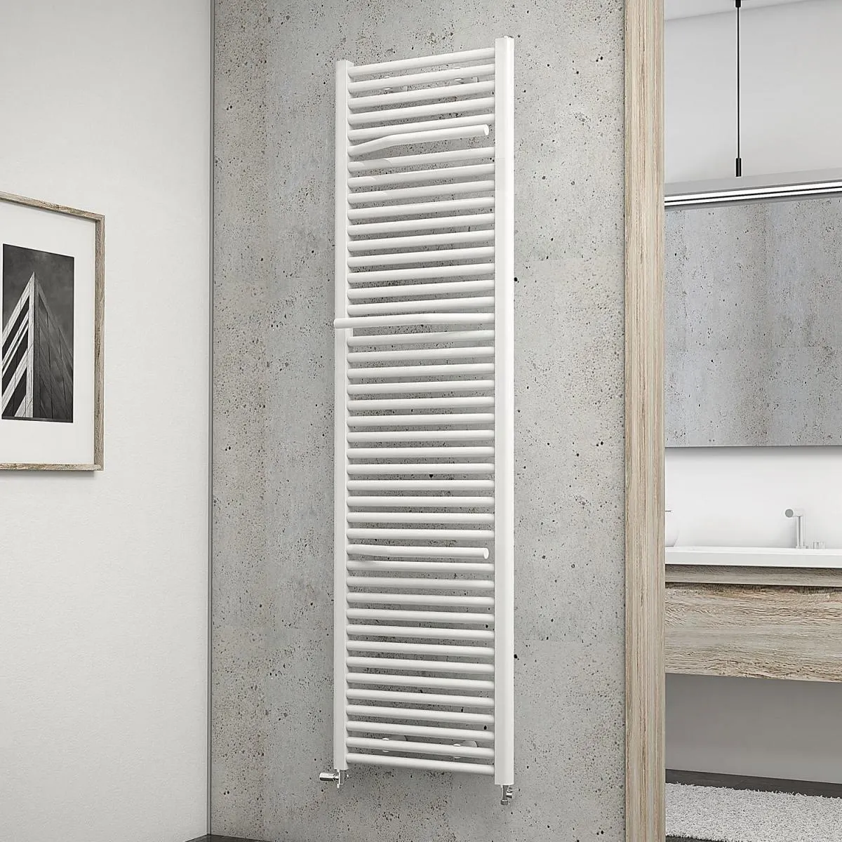 Schulte Design-Heizkörper Miami 1775 x 500 mm alpinweiß