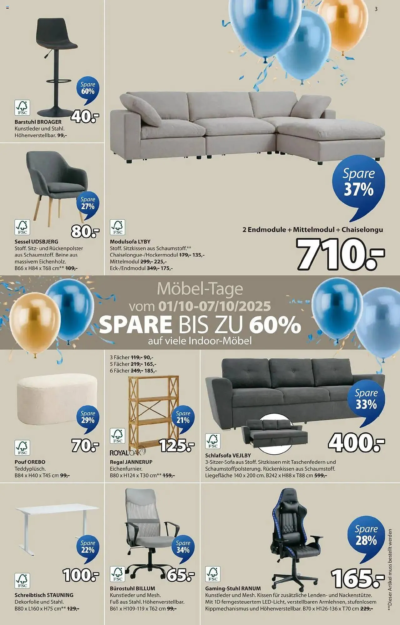 JYSK Flugblatt von 1. Oktober bis 26. Oktober 2025 - Flugblätt seite  3