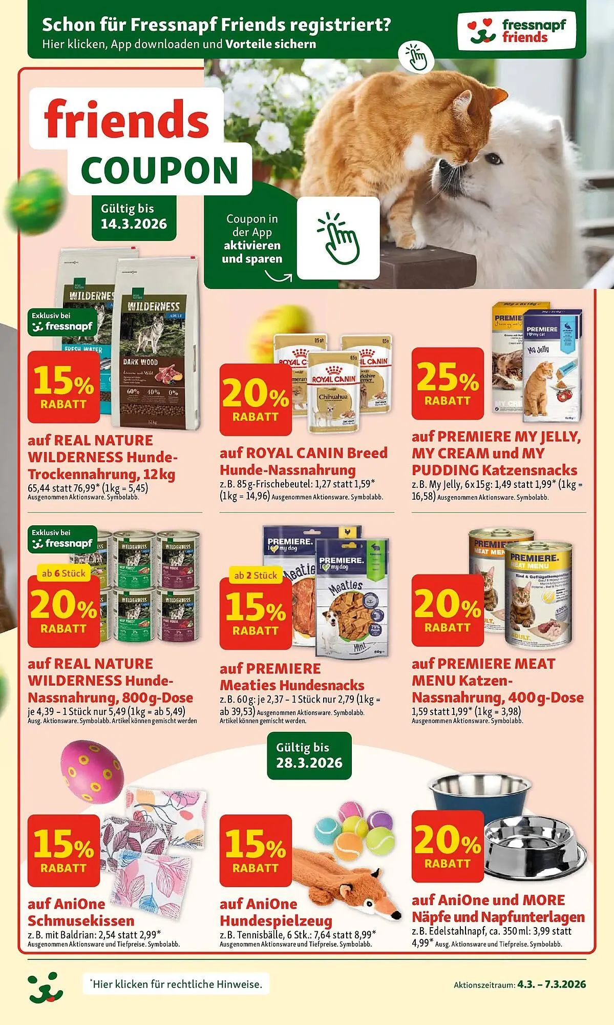 Fressnapf Flugblatt von 4. März bis 7. März 2026 - Flugblätt seite  7