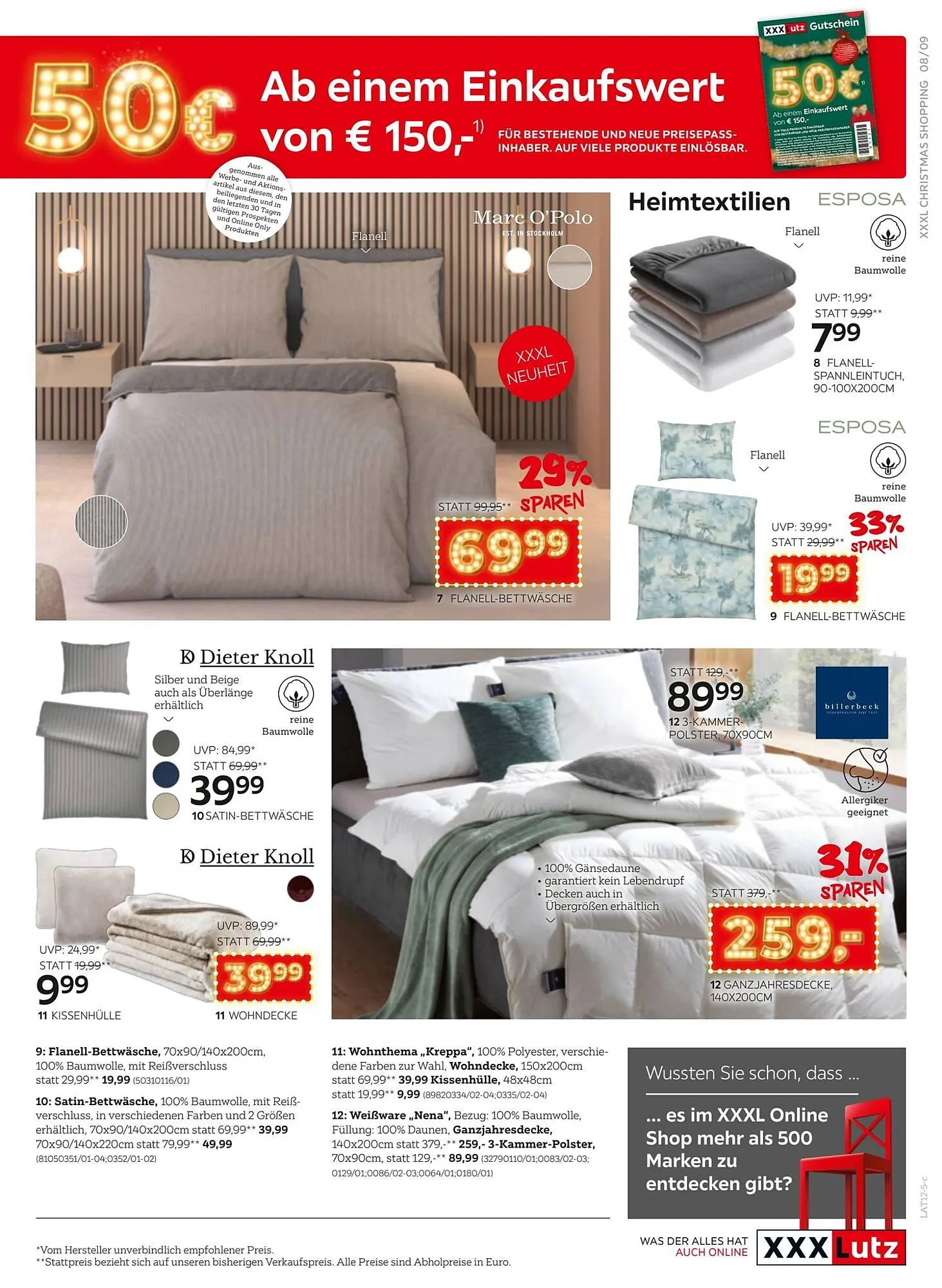 XXXLutz Prospekt von 2. Dezember bis 10. Dezember 2025 - Flugblätt seite 9