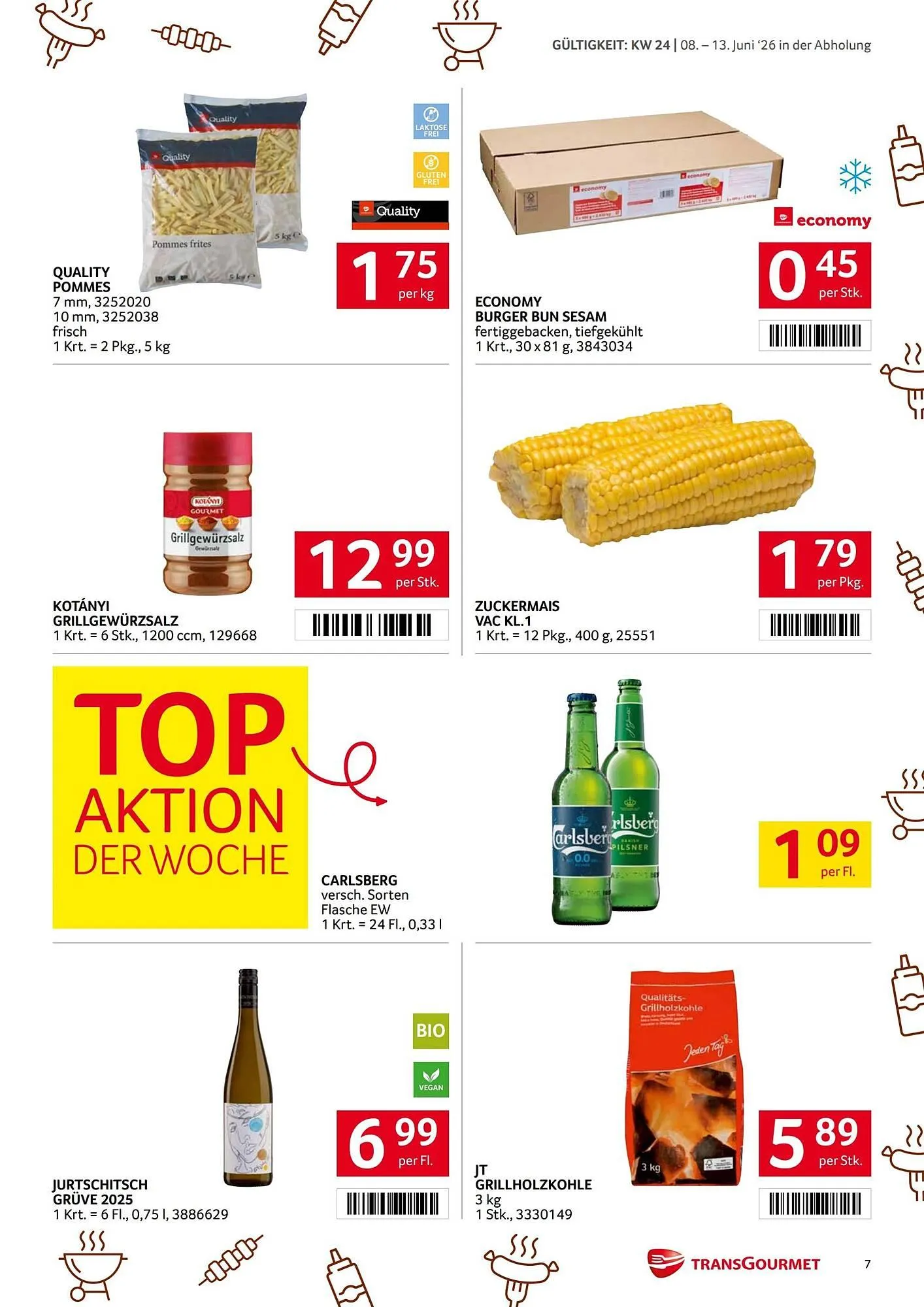 Transgourmet Flugblatt von 8. Juni bis 13. Juni 2026 - Flugblätt seite 7