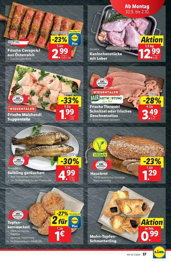 Aktuelle Flugblätter Ab Donnerstag, 26.9. von 26. September bis 2. Oktober 2024 - Flugblätt seite 39