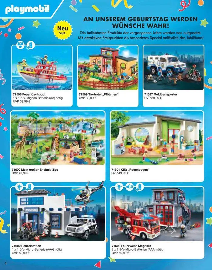 50 Years Of Playmobil von 9. Juli bis 31. Dezember 2024 - Flugblätt seite 4