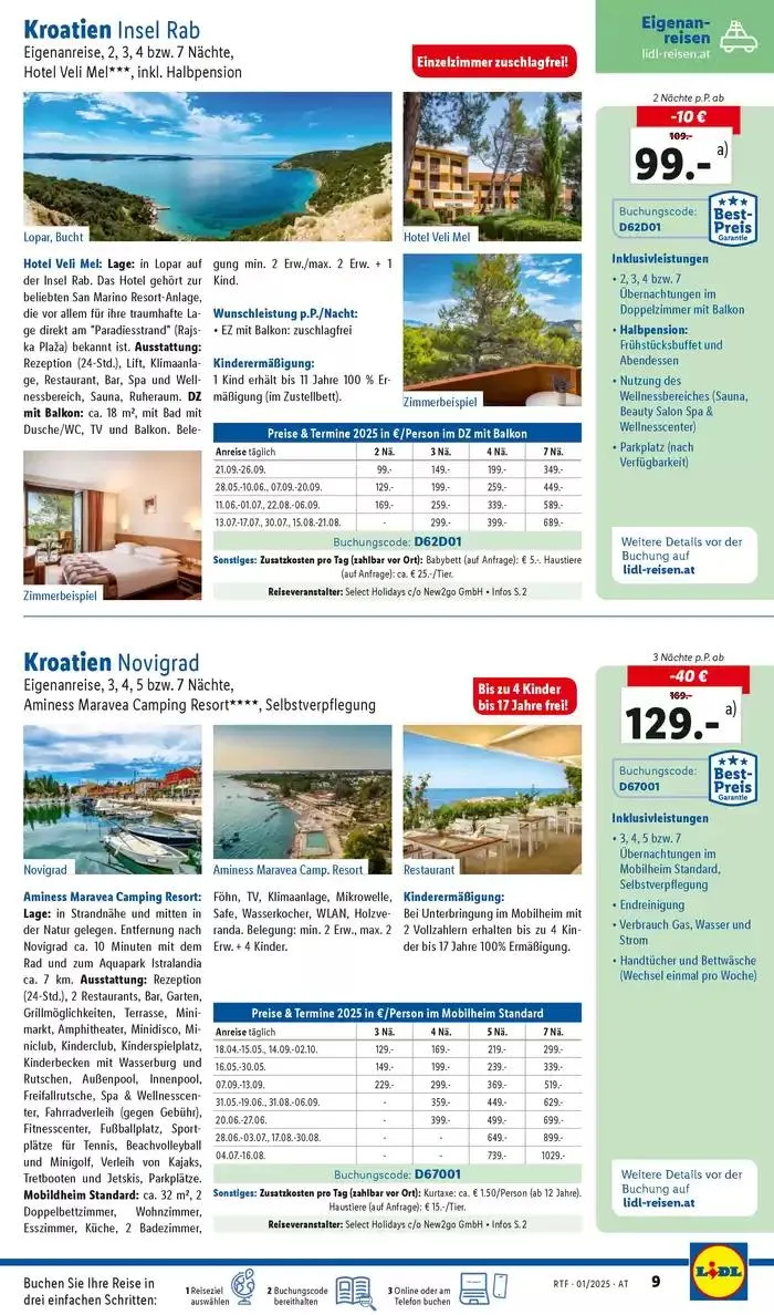 Aktuelle Reiseprospekte Themenprospekt Jänner von 14. Jänner bis 15. Februar 2025 - Flugblätt seite  9