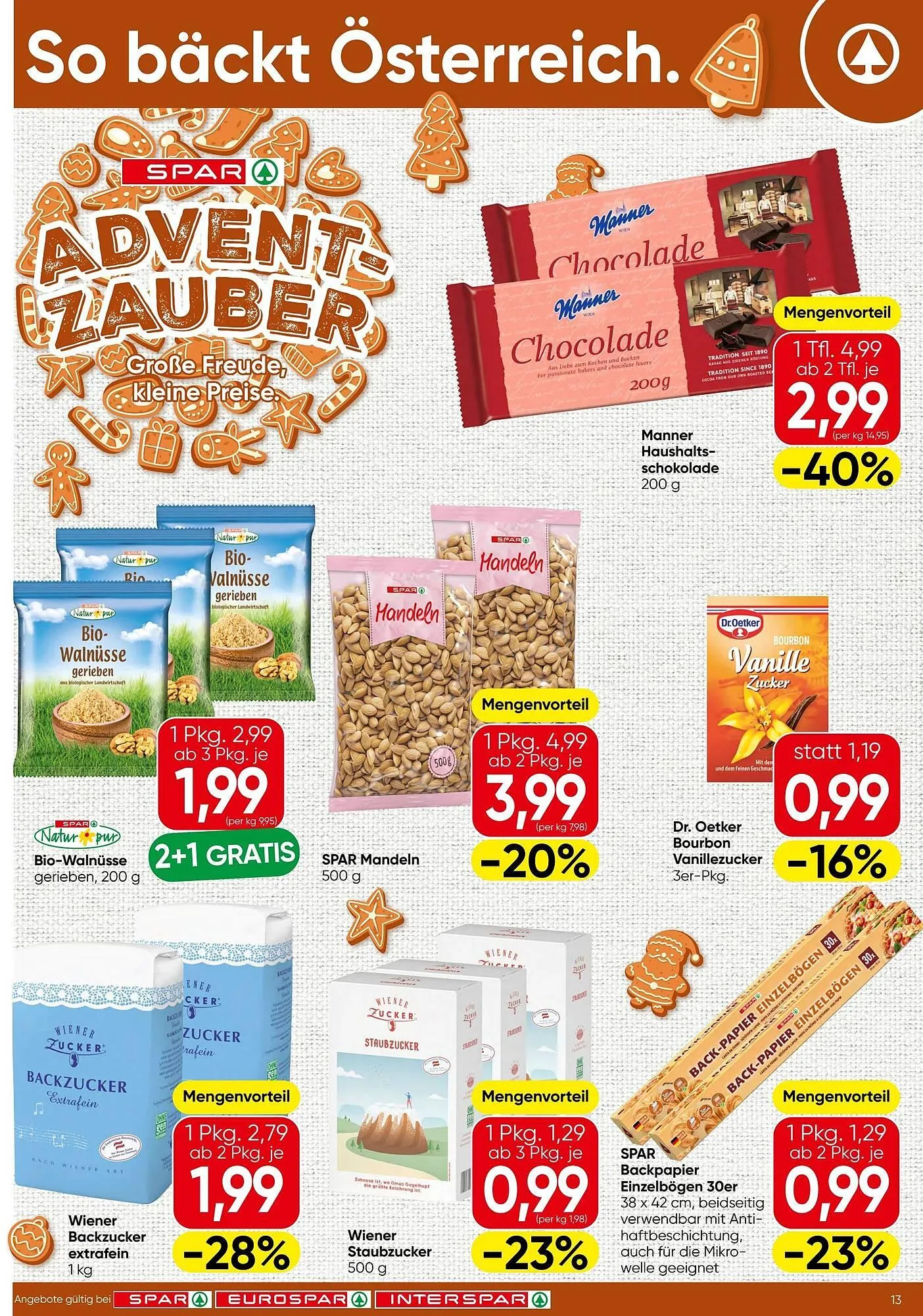 Spar Flugblatt von 6. November bis 19. November 2025 - Flugblätt seite  13