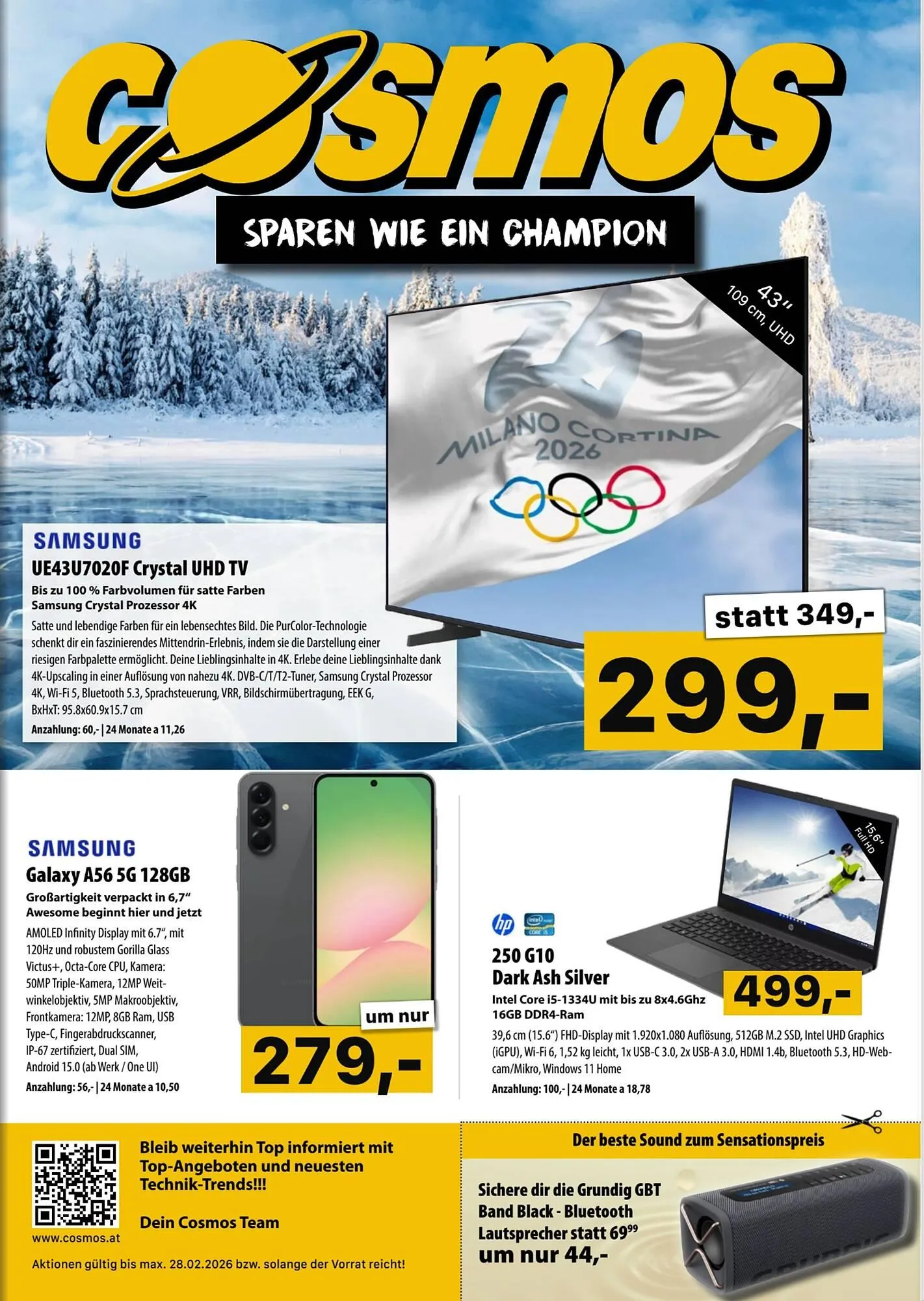 Cosmos Flugblatt von 6. Februar bis 28. Februar 2026 - Flugblätt seite  1