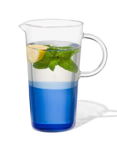 karaf 1.6L glas met blauw