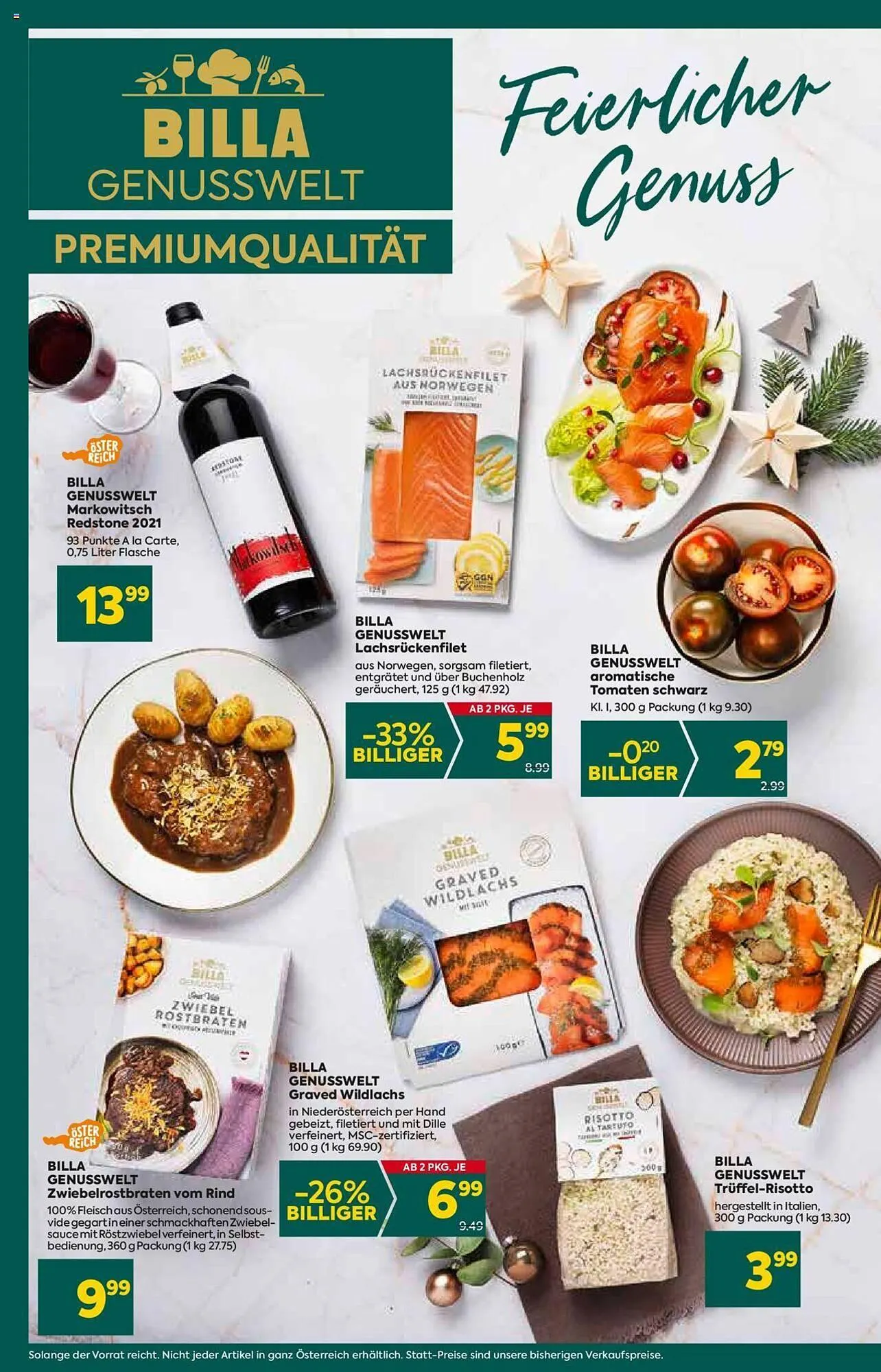 Billa Flugblatt von 7. Dezember bis 13. Dezember 2023 - Flugblätt seite 6