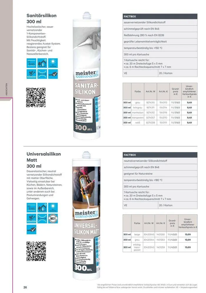 Meister Katalog von 1. Februar bis 31. Dezember 2024 - Flugblätt seite 26