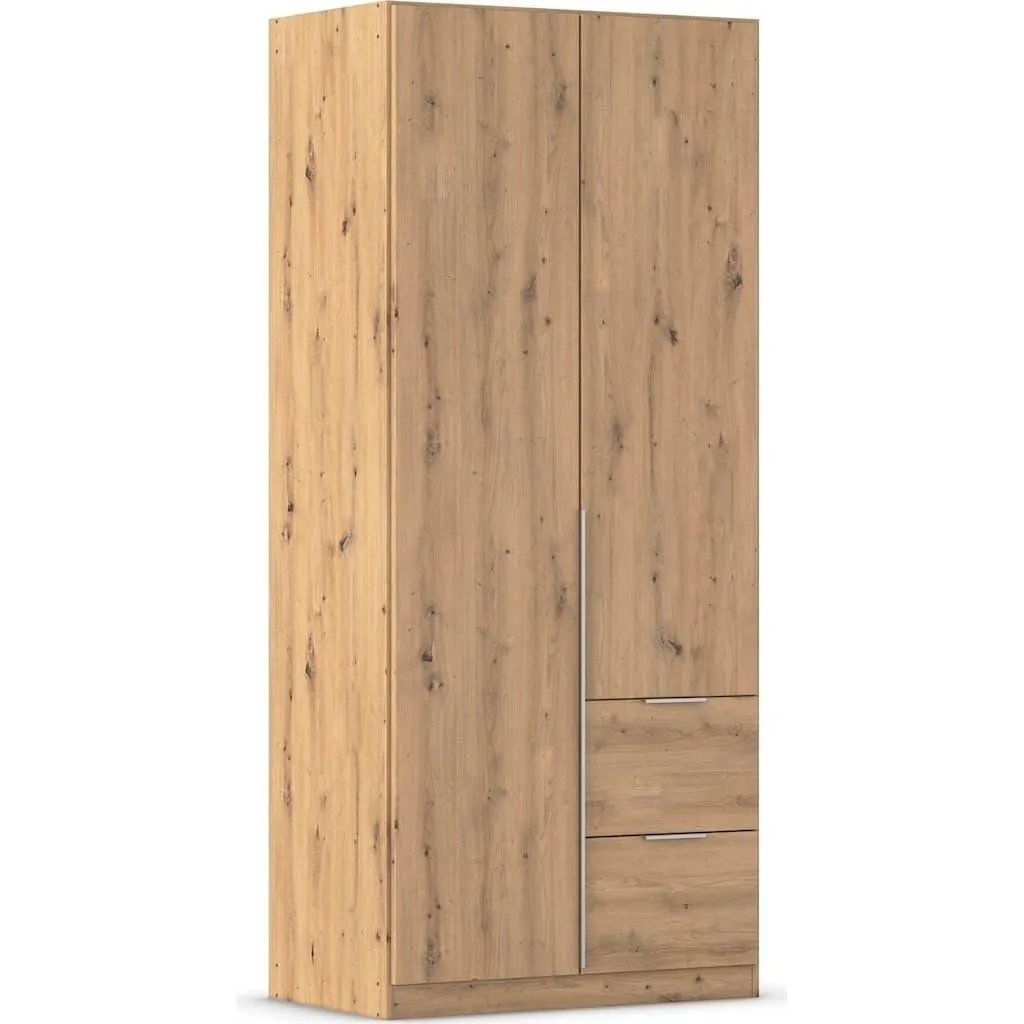 rauch Drehtürenschrank »Kleiderschrank Schrank Garderobe AGORDO mit Dekor- oder Hochglanzfront« in zwei Griff-Farben, Breiten 91-360 cm, mit Außenschubkästen, in 7 Breiten und 2 Höhen MADE IN GERMANY