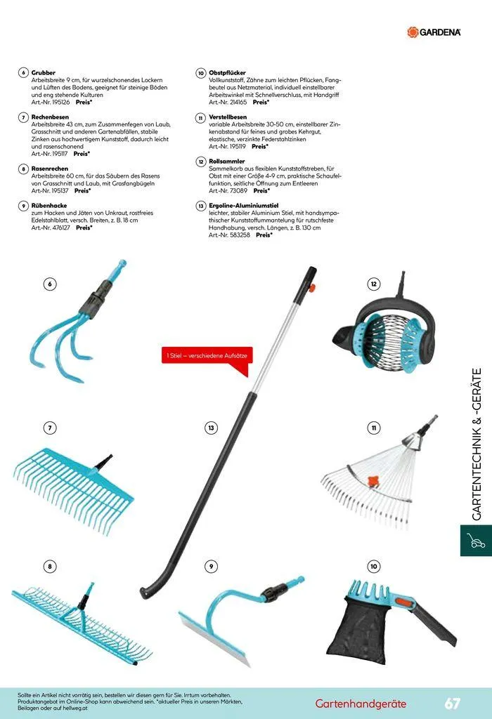 Smartes Gärtnern von 11. Juni bis 31. Dezember 2024 - Flugblätt seite 67
