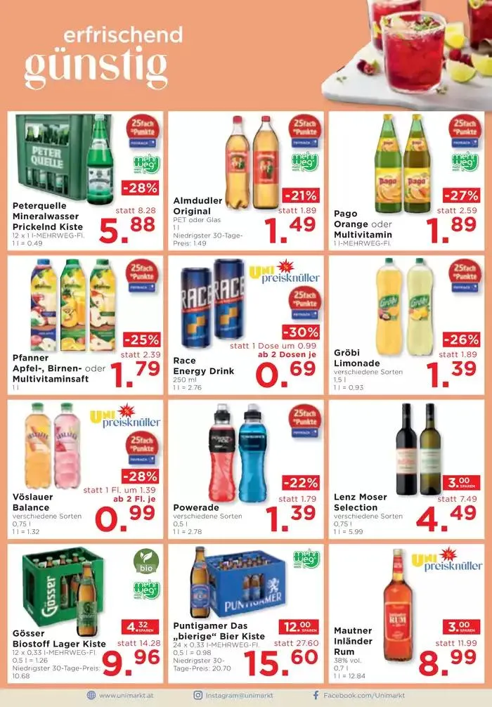Unimarkt flugblatt von 27. November bis 3. Dezember 2024 - Flugblätt seite 10