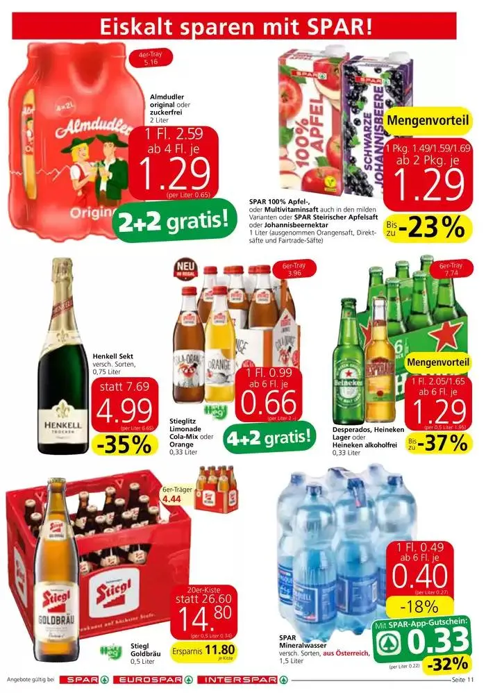 Spar flugblatt von 2. Oktober bis 16. Oktober 2024 - Flugblätt seite  11