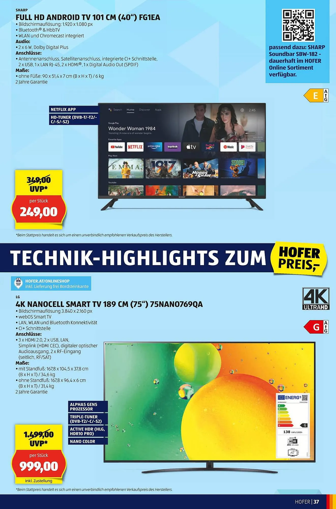 Hofer Flugblatt von 22. September bis 28. September 2023 - Flugblätt seite 39