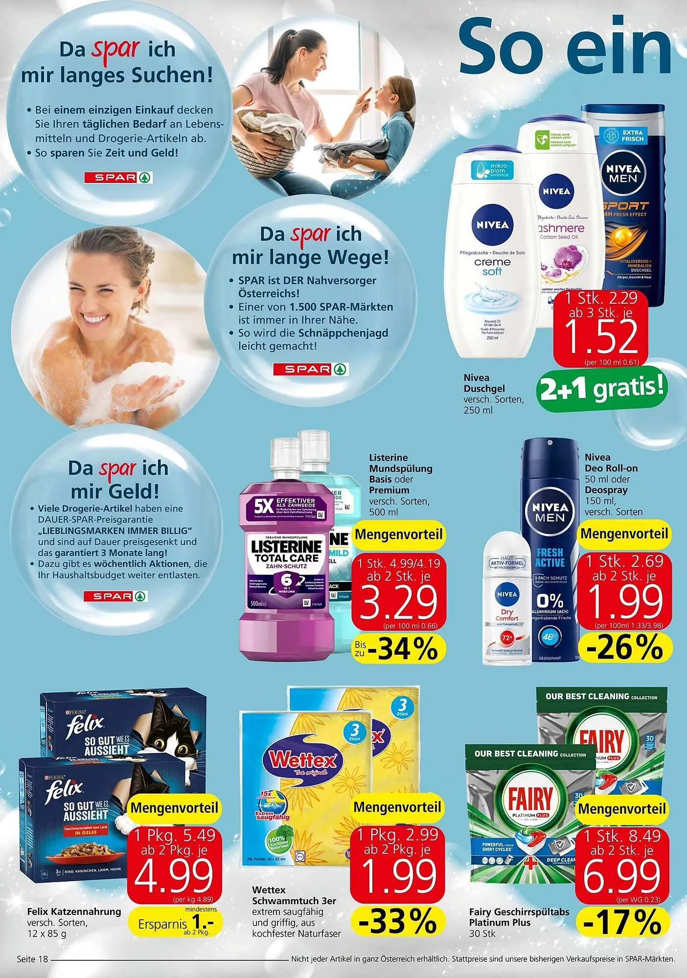 Spar Flugblatt von 17. April bis 30. April 2024 - Flugblätt seite  18