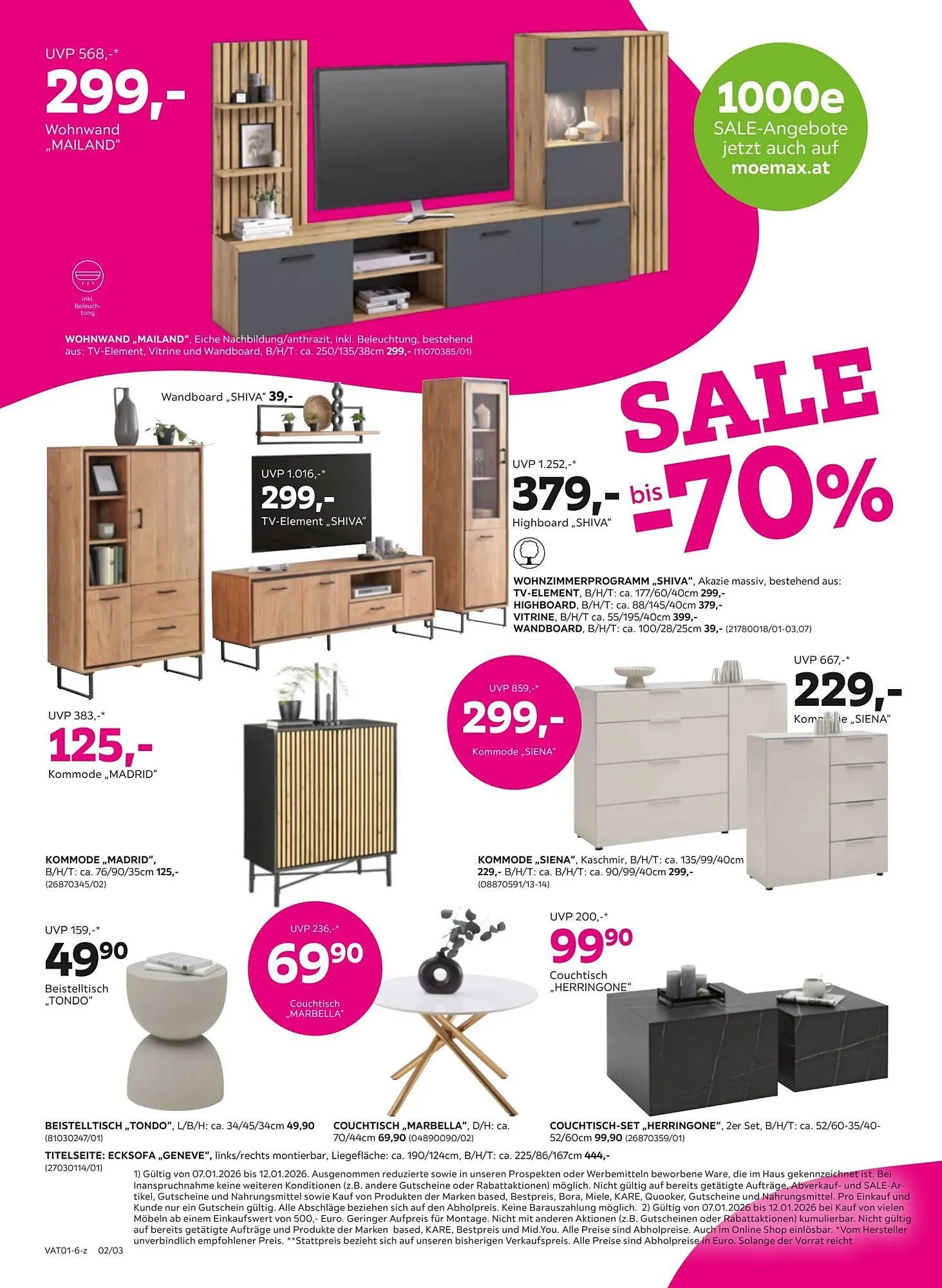 Mömax Flugblatt von 6. Jänner bis 10. Jänner 2026 - Flugblätt seite  2