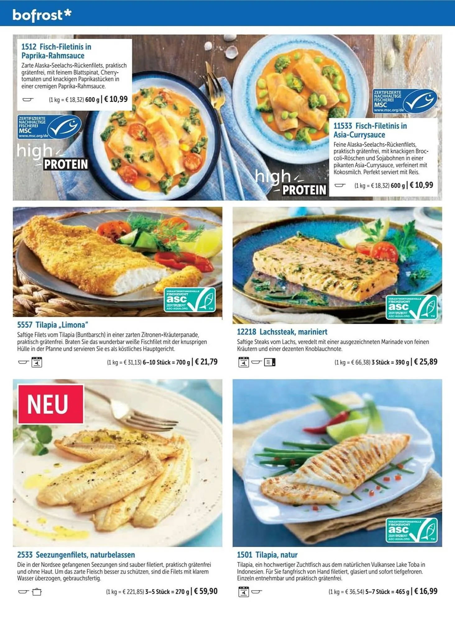 Bofrost Katalog von 13. September bis 6. März 2026 - Flugblätt seite 56