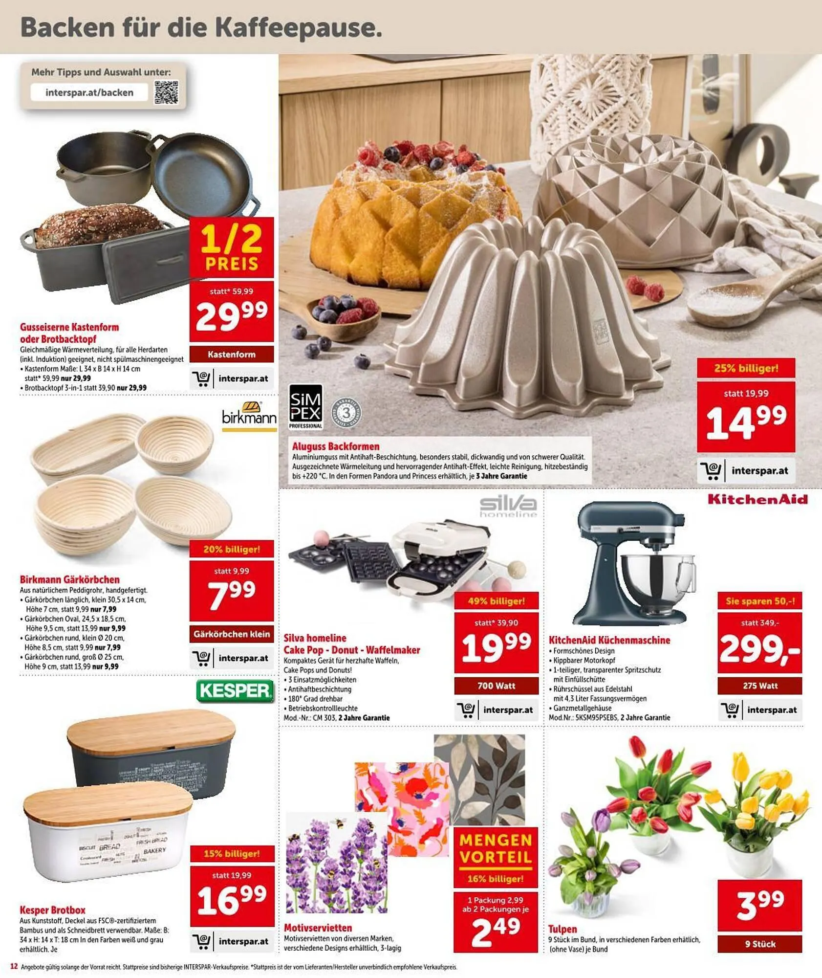 Interspar Flugblatt von 22. Jänner bis 28. Jänner 2026 - Flugblätt seite  12