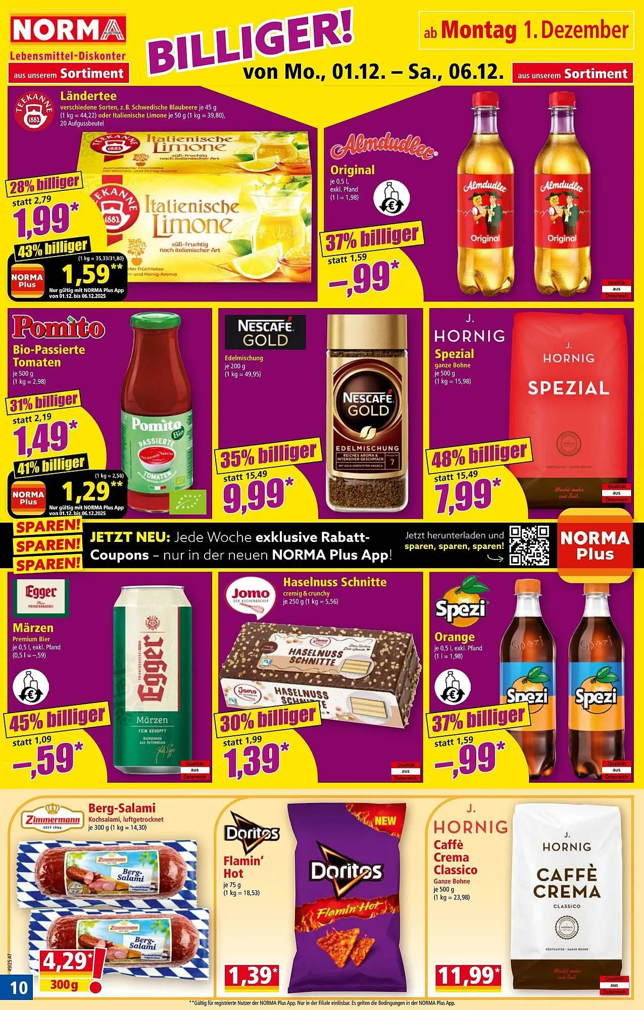 Norma Prospekt von 1. Dezember bis 7. Dezember 2025 - Flugblätt seite  10