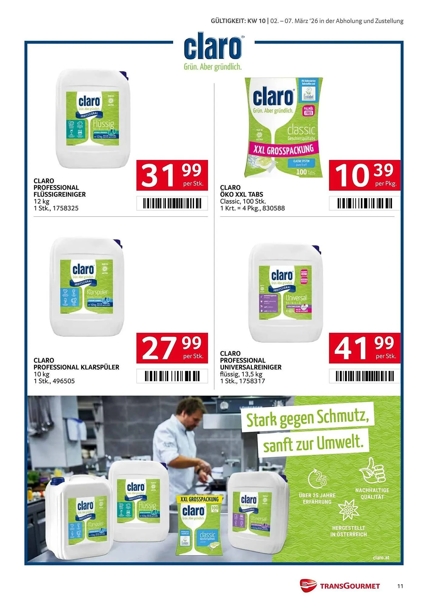 Transgourmet Flugblatt von 2. März bis 8. März 2026 - Flugblätt seite  11