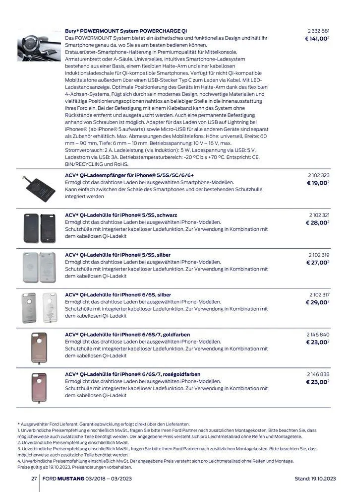 FORD MUSTANG von 2. November bis 2. November 2024 - Flugblätt seite  27