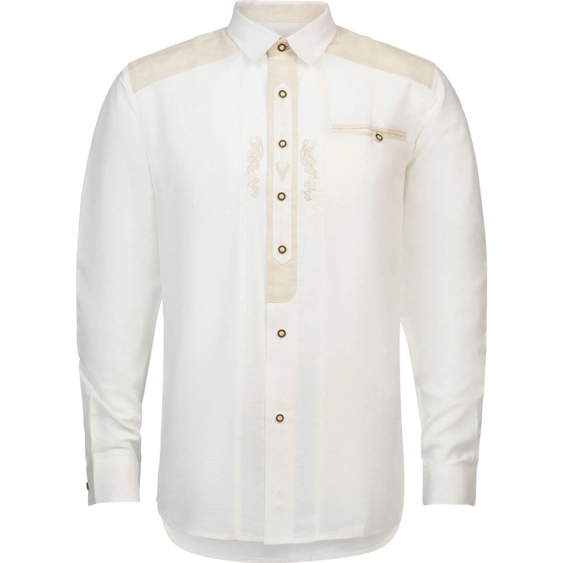 Herren Hemd "Gilmore" Langarm, Weiß