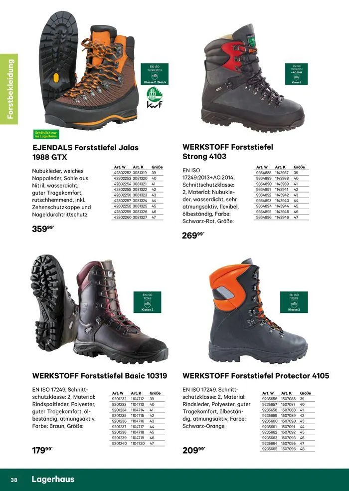 Katalog Bekleidung 2024 von 17. Mai bis 26. Mai 2024 - Flugblätt seite 38