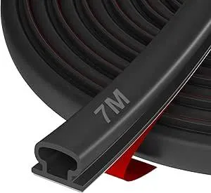 Selbstklebende Türdichtung Gummidichtung für Fenster & Türen – Zugluftstopper, Lärmschutz, Energieeffizienz, Wetterfest, Perfekt für Wohnung, Haus, Büro, Innenräume by Hzetuu