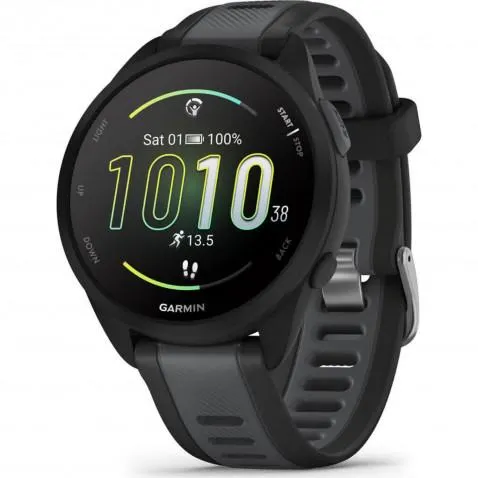 Garmin Forerunner 165 Black/Slate Grey 010-02863-20 Schwarz/Schiefergrau, 43mm