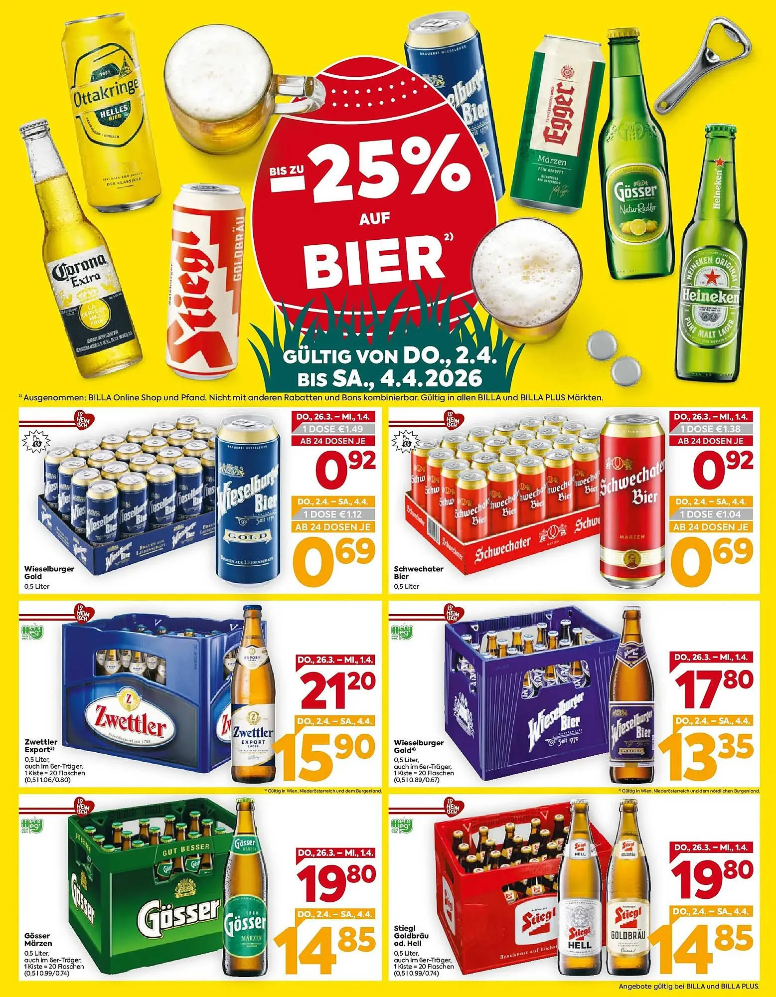 Billa Flugblatt von 26. März bis 4. April 2026 - Flugblätt seite  3