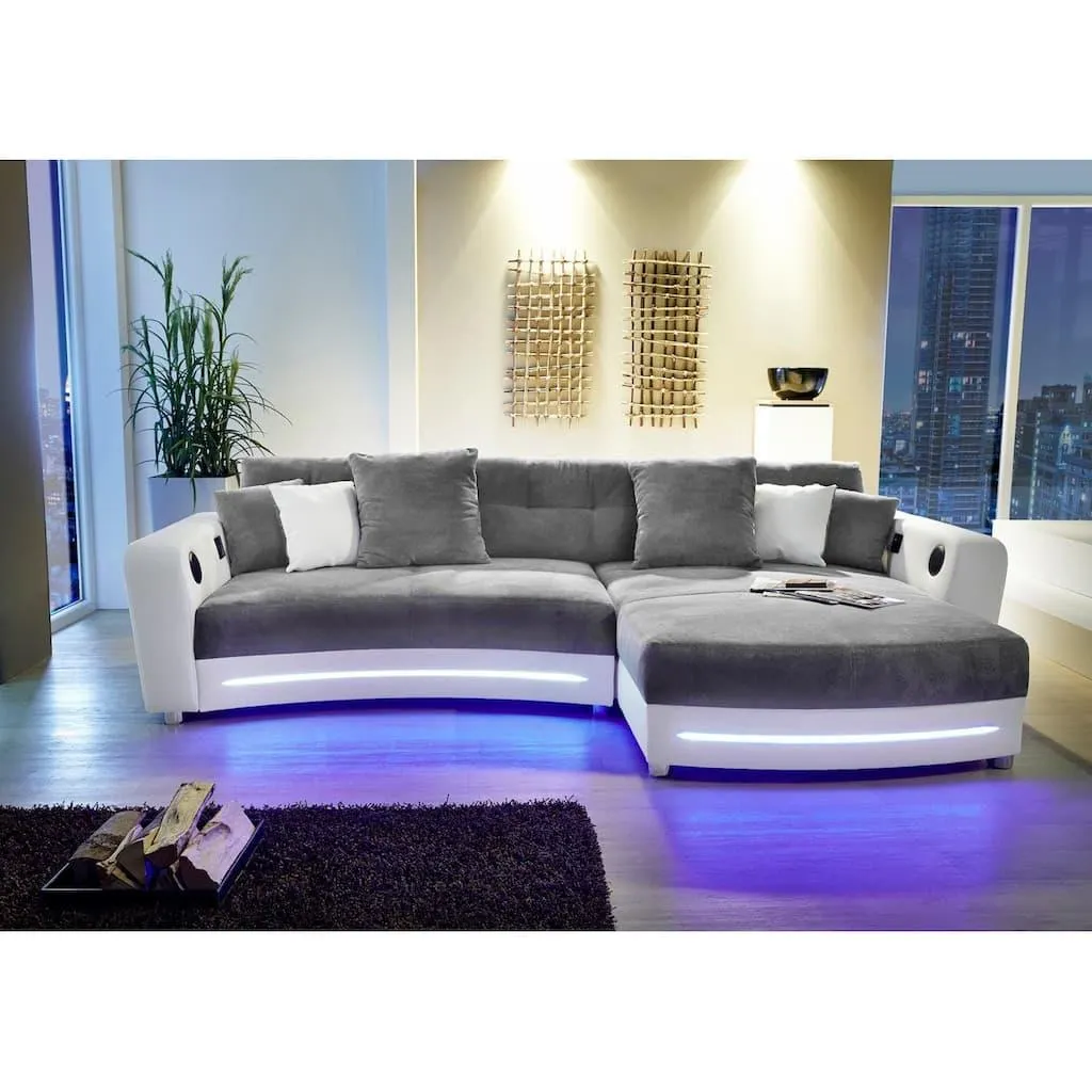 Jockenhöfer Gruppe Ecksofa »Laredo L-Form« inklusive RGB-LED-Beleuchtung und Bluetooth-Soundsystem