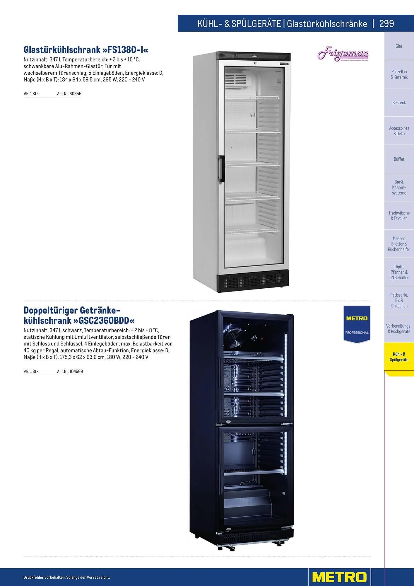 Metro Flugblatt von 25. März bis 31. Dezember 2026 - Flugblätt seite  299