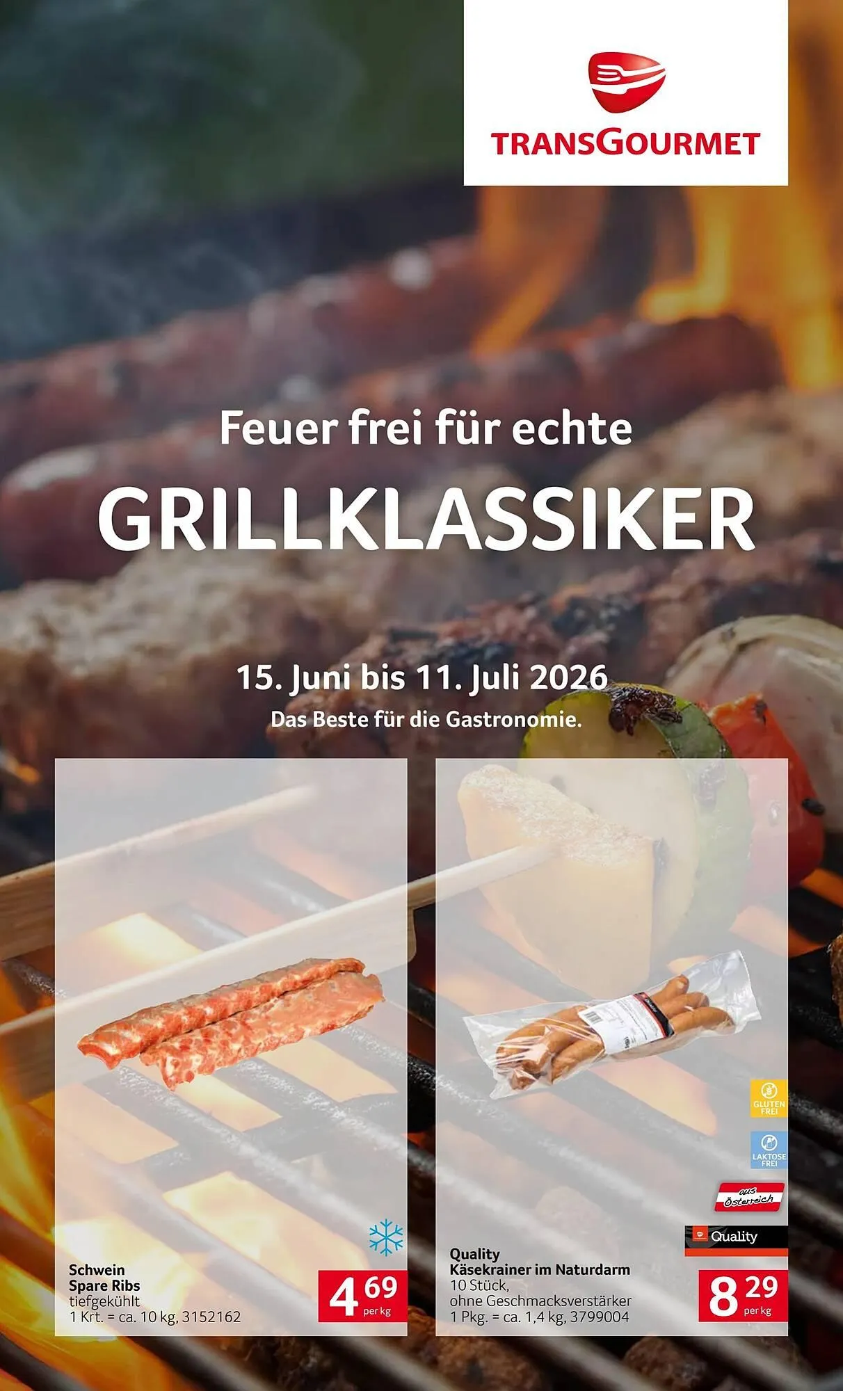 Transgourmet Flugblatt von 15. Juni bis 11. Juli 2026 - Flugblätt seite  1