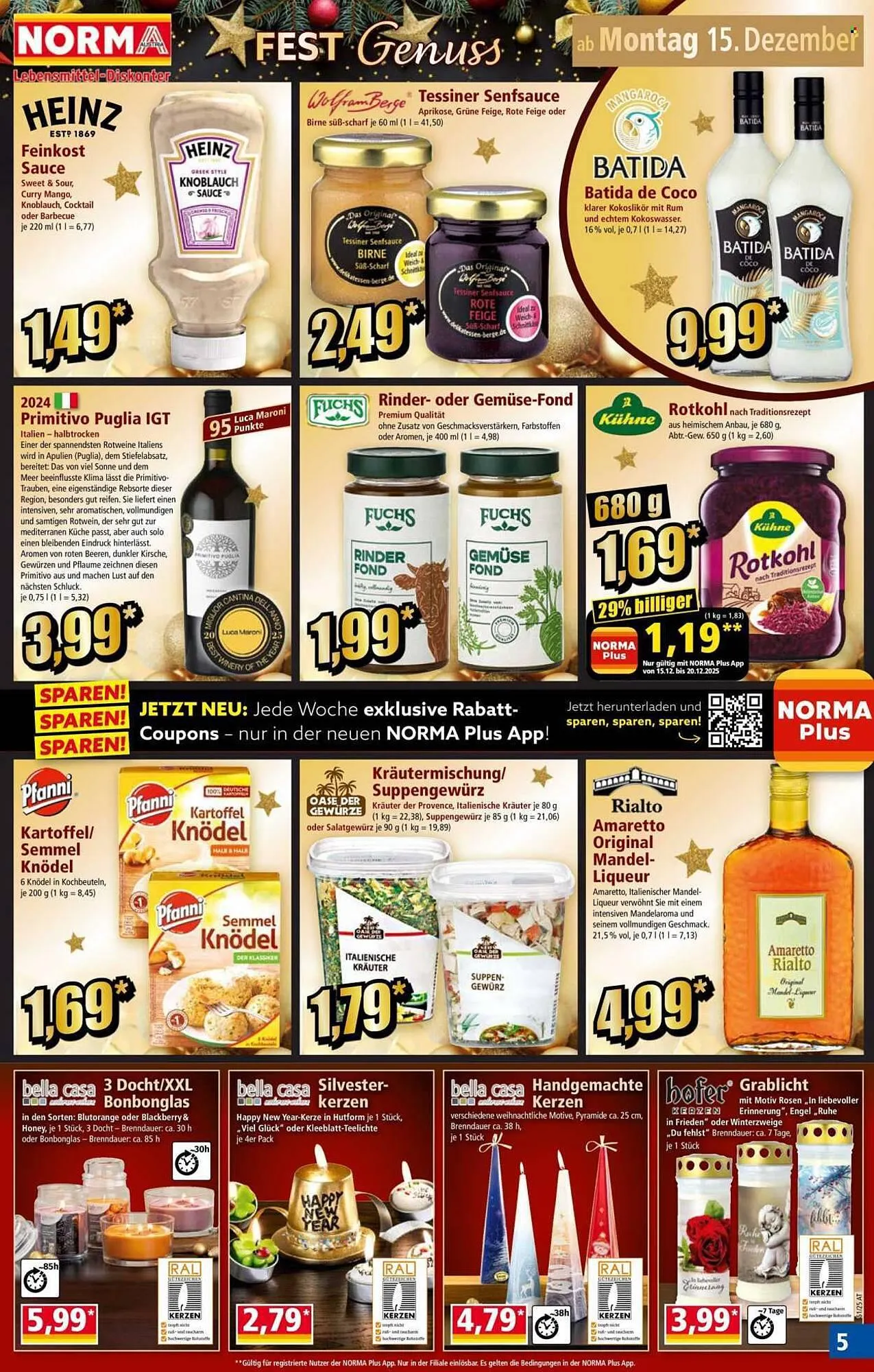 Norma Prospekt von 15. Dezember bis 20. Dezember 2025 - Flugblätt seite 5