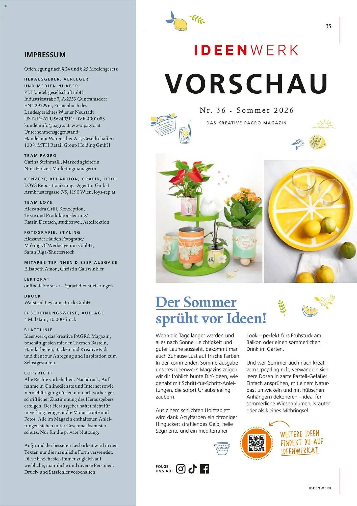 Pagro Diskont Flugblatt von 1. März bis 30. April 2026 - Flugblätt seite 35