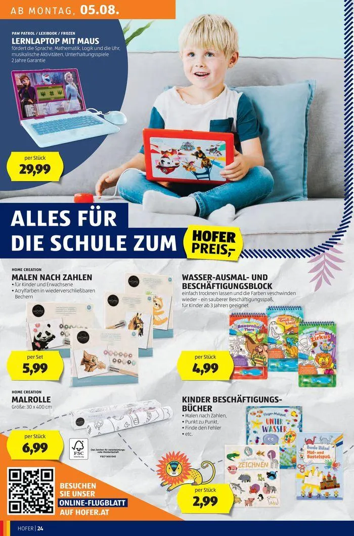 Blättern Sie online im HOFER Flugblatt von 31. Juli bis 14. August 2024 - Flugblätt seite 28