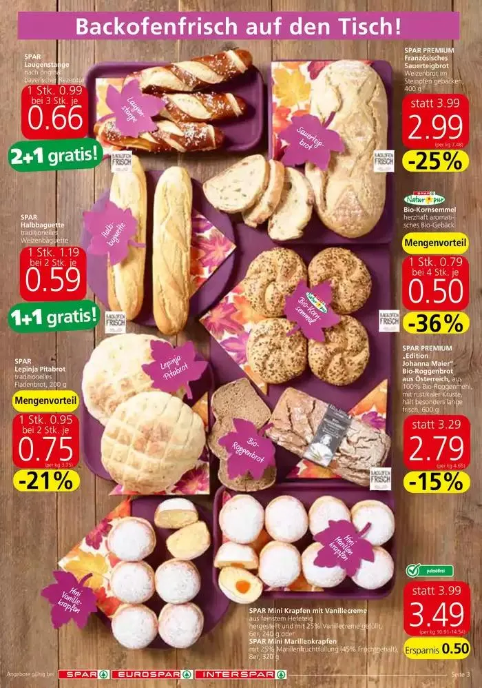 Spar flugblatt von 2. Oktober bis 16. Oktober 2024 - Flugblätt seite  3