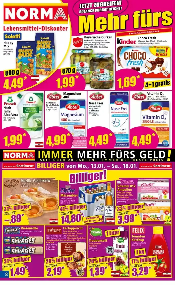 Unsere besten Schnäppchen von 13. Jänner bis 17. Jänner 2025 - Flugblätt seite  8