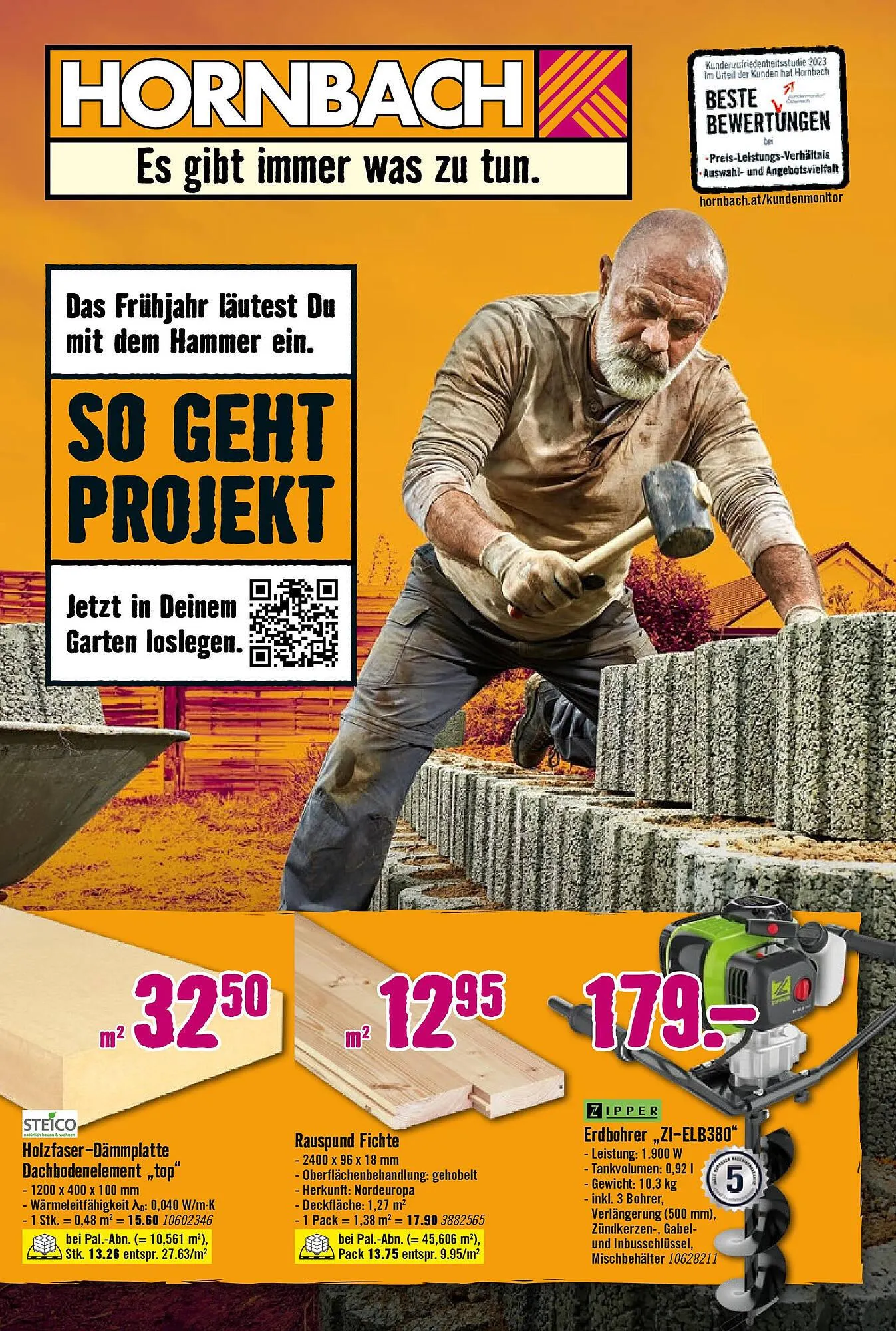 Hornbach Flugblatt von 5. März bis 5. April 2024 - Flugblätt seite  