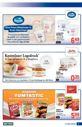 METRO Flugblatt Food - Starke Marken von 20. August bis 2. September 2026 - Flugblätt seite  13