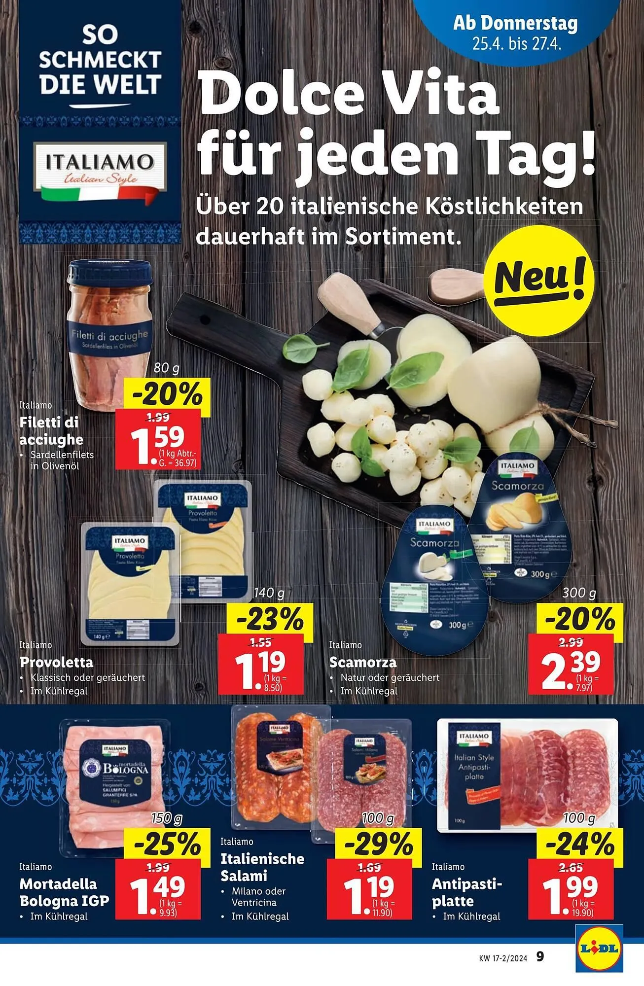 Lidl Flugblatt von 24. April bis 30. April 2024 - Flugblätt seite 9