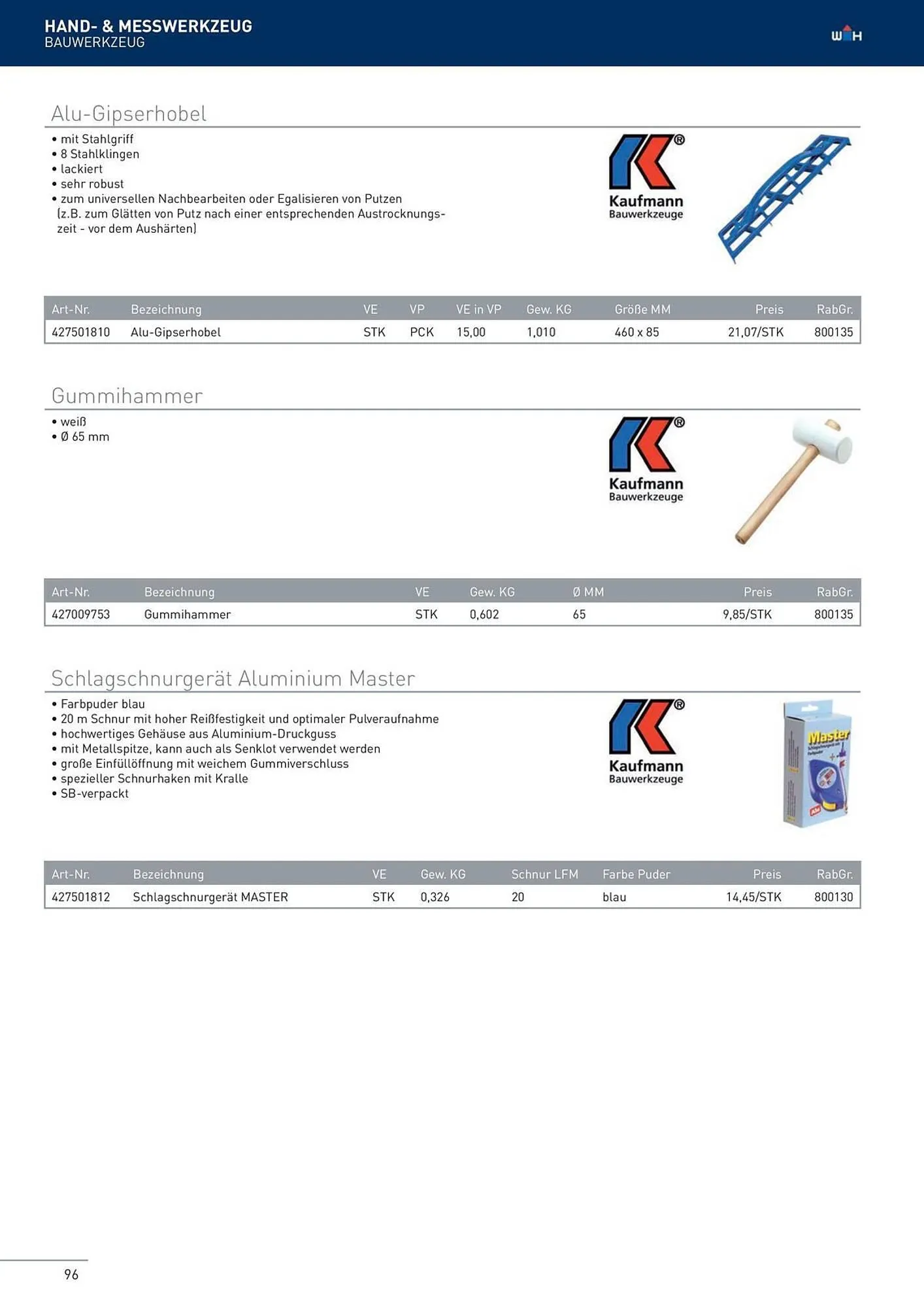 Würth Flugblatt von 22. Februar bis 31. Dezember 2024 - Flugblätt seite  96