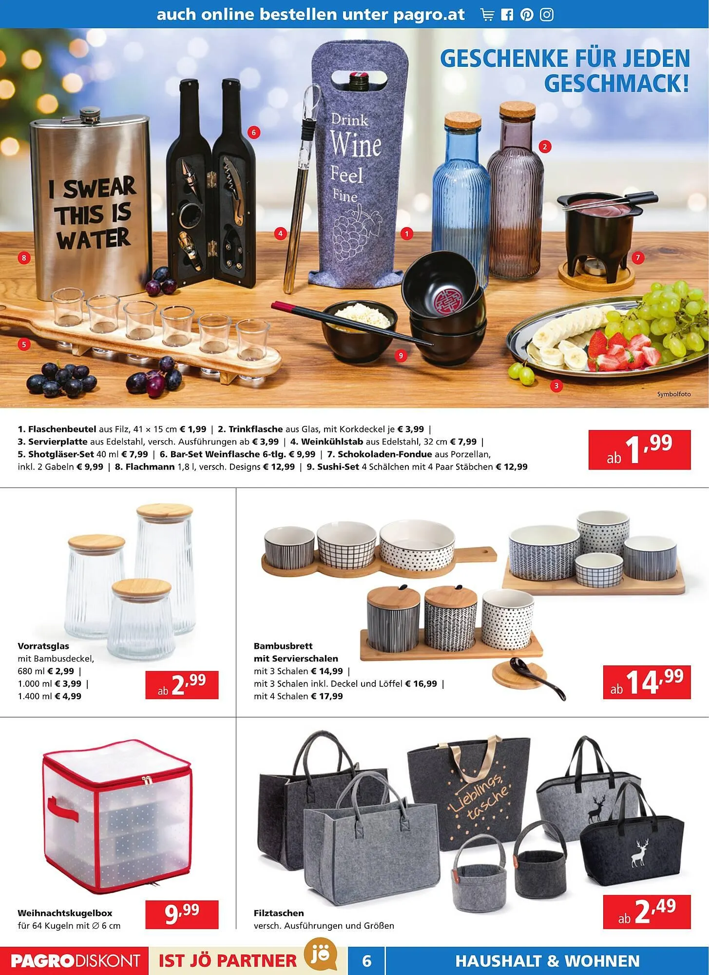Pagro Diskont Flugblatt von 14. November bis 27. November 2024 - Flugblätt seite 6